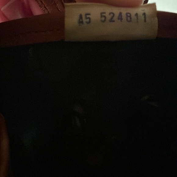 Dooney & Bourke Black / Tan Vintage Leather Satchel Crossbody Purse - Picture 11 of 13